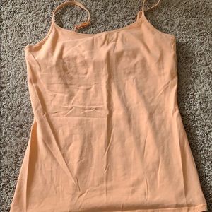 Orange shelf bra cami
